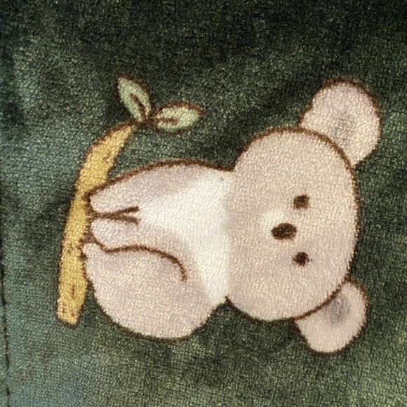 Sherpy Green Koala Hooded Blanket Coat Cozy cottage cabin comfy lounge wear - Picture 4 of 14